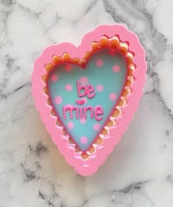 Flour Box Bakery Cutters Wonky Lace Heart Cookie Cutter