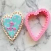 Flour Box Bakery Cutters Wonky Lace Heart Cookie Cutter