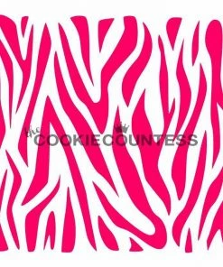 Cookie Countess Stencils Zebra Stencil