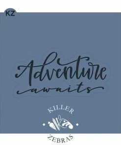 Killer Zebras Cutters Adventure Awaits KZ Cookie Cutter And Stencil SET