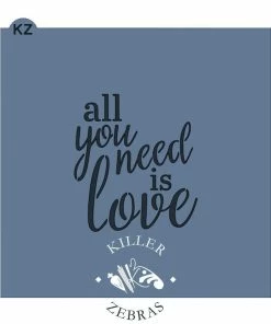 Killer Zebras Stencils All You Need Is Love KZ Stencil