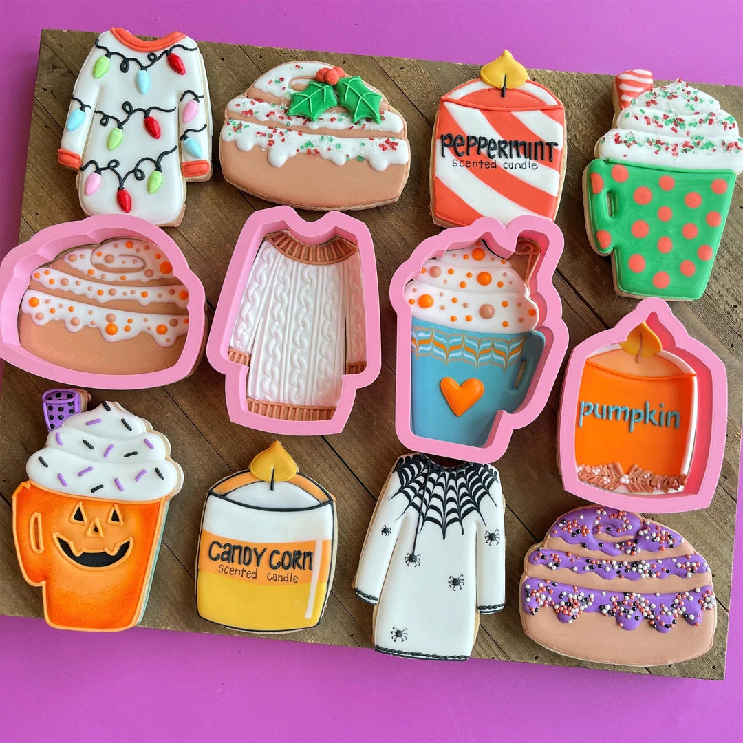 Flour Box Bakery Cutters Fall Sweet Fall Cookie Cutter Set 4 Flour Box Bakery Cutters Fall Sweet Fall Cookie Cutter Set