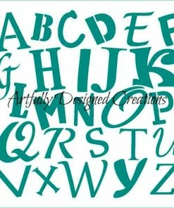 Bee Baked Art Alphabet ADC Stencil