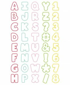 American Crafts Sugarbelle MINI Alphabet & Number Cookie Cutter Set