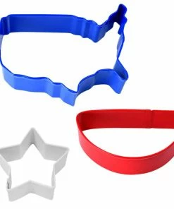 R&M International Cutters America 3pc Cookie Cutter Set