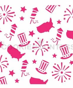 Cookie Countess Americana Pattern Stencil