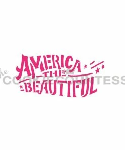 Cookie Countess America The Beautiful Stencil