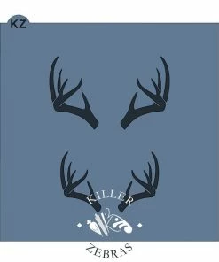 Killer Zebras Antlers KZ Stencil Stencils