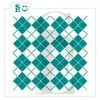 Stencil Expression Argyle Plaid Background SE Stencil Stencils