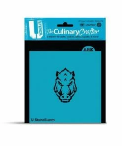 Cookie Countess Stencils Arkansas Tusk Face College Stencil