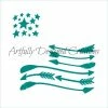 Bee Baked Art Stencils Flag Arrow ADC Stencil