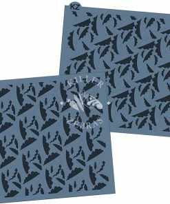 Killer Zebras Autumn Leaves 2pc KZ Stencil Set Stencils
