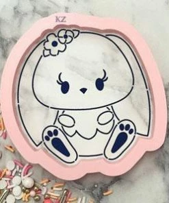 Killer Zebras Baby Bunny KZ Cookie Cutter And Stencil SET Cutters