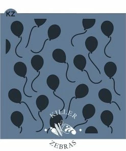 Killer Zebras Balloons KZ Stencil