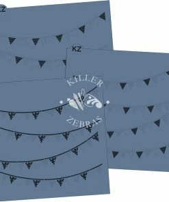 Killer Zebras Flag Banner 3pc KZ Stencil Set