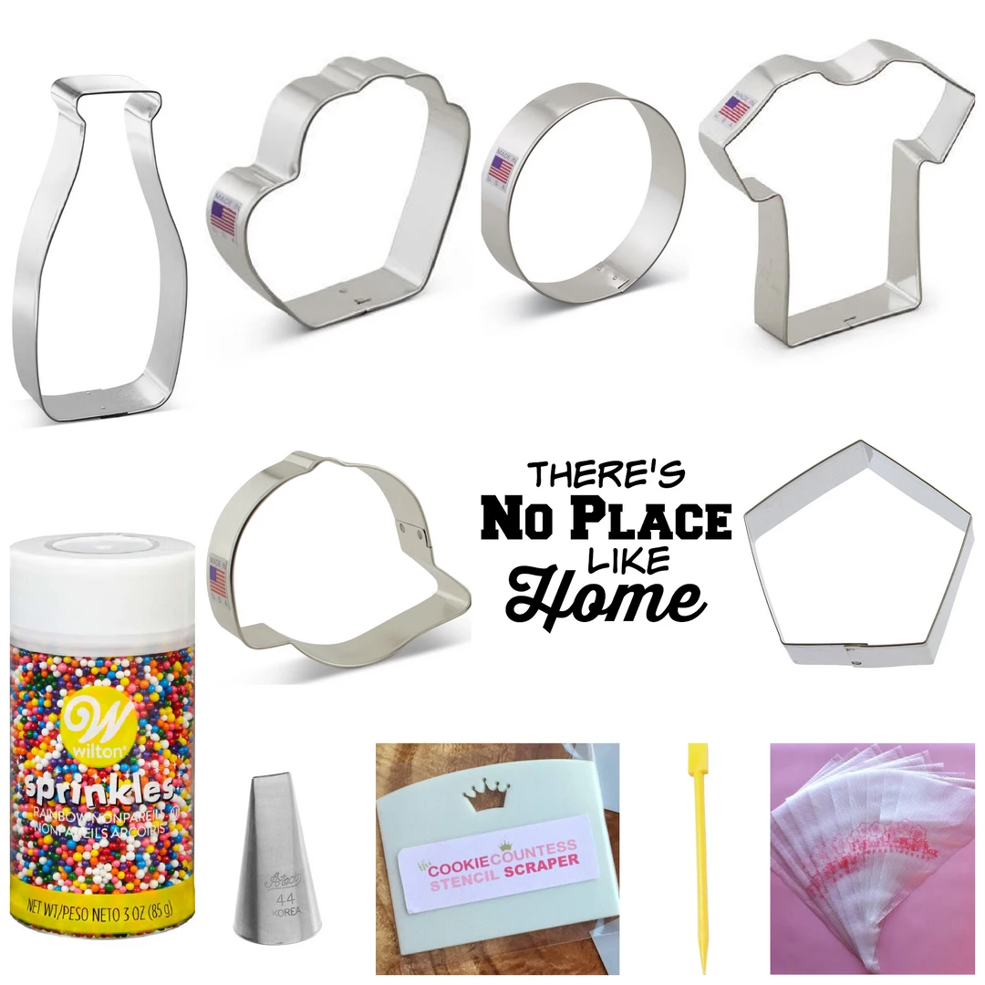 The Flour Box Baseball Cookie Decorating Kit Cutters 4 The Flour Box Baseball Cookie Decorating Kit Cutters