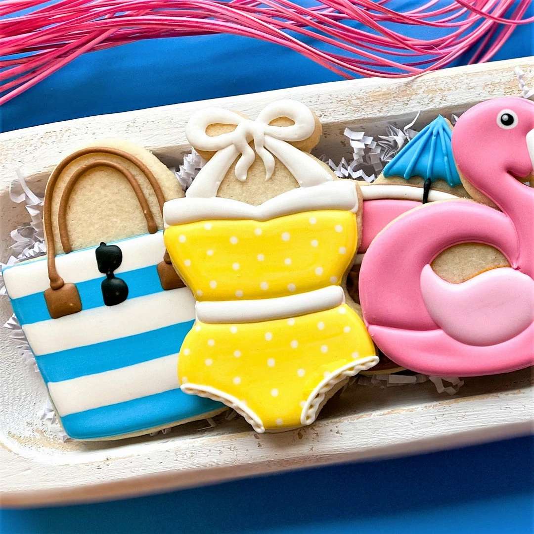 Flour Box Bakery Pool Party Cookie Cutter Set 6 Flour Box Bakery Pool Party Cookie Cutter Set