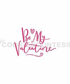 Be My Valentine Stencil Cookie Countess Stencils