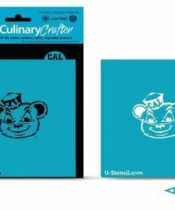 Cookie Countess California Berkeley Bear Face College Stencil