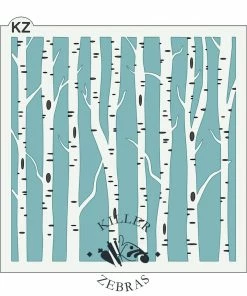 Killer Zebras Birch Trees 2pc KZ Stencil Set