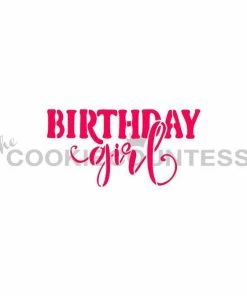 Cookie Countess Birthday Girl Stencil Stencils