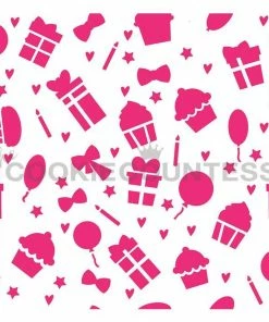 Cookie Countess Birthday Icon Pattern Stencil Stencils