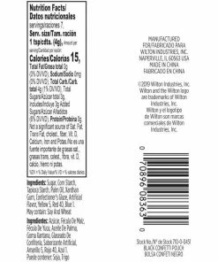 Wilton Black Confetti SMALL Sprinkle Pouch 7 Wilton Black Confetti SMALL Sprinkle Pouch