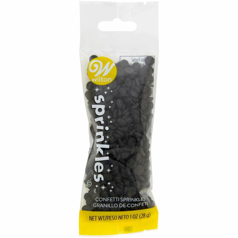 Wilton Black Confetti SMALL Sprinkle Pouch 3 Wilton Black Confetti SMALL Sprinkle Pouch
