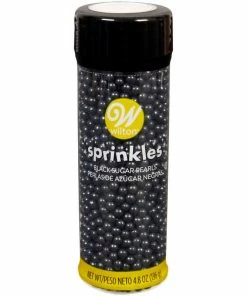Wilton Supplies Black Sugar Pearl Sprinkles