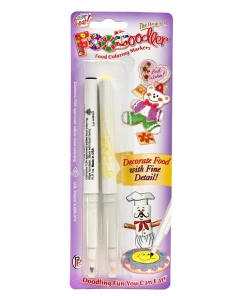 FooDoodler Black And Yellow Fine Line Marker Set (2 Pens)