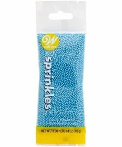 Wilton Supplies Blue Nonpareils SMALL Sprinkle Pouch
