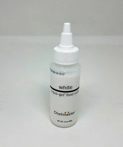 Linneas Bright White 3.5oz Chefmaster LIQUA-GEL Supplies