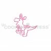 Cookie Countess Bunny-saurus Dinosaur PYO PYO Stencil
