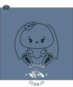 Killer Zebras Baby Bunny KZ Cookie Cutter And Stencil SET Cutters