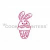 Cookie Countess Stencils Bunny In A Pot DWC/PYO Stencil 1 Cookie Countess Stencils Bunny In A Pot DWC/PYO Stencil