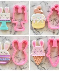 Flour Box Bakery Cutters Bunny Food Cookie Cutter Set