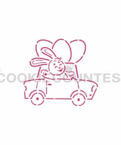 Cookie Countess Bunny Road Trip PYO Stencil