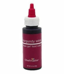 Linneas Burgundy 2.3oz Chefmaster LIQUA-GEL Supplies
