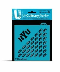 Cookie Countess Brigham Young University BYU Repeat College Stencil Stencils