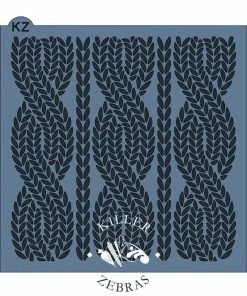 Killer Zebras Cable Knit KZ Stencil