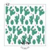 Killer Zebras Cactus Garden 3pc KZ Stencil Stencils