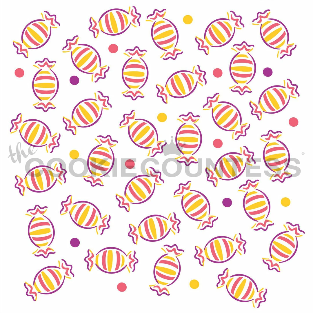 Cookie Countess Candy 3pc Stencil Stencils 3 Cookie Countess Candy 3pc Stencil Stencils