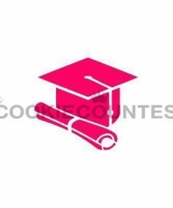 Cookie Countess Stencils Cap And Diploma Stencil