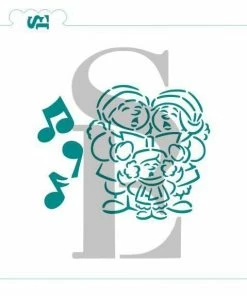 Stencil Expression Christmas Carolers PYO SE Stencil