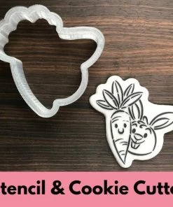 Cookie Countess Carrot And Bunny Buddies DWC/PYO Stencil And Cutter Set