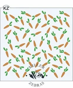 Killer Zebras Carrots 2pc KZ Stencil