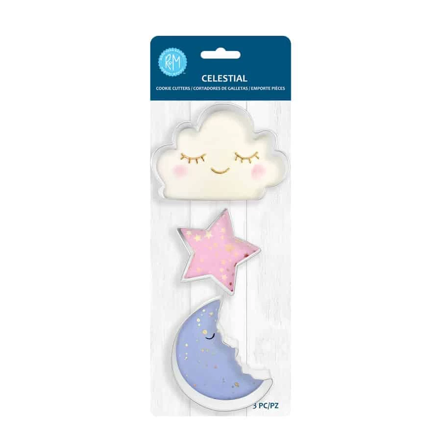 R&M International Cutters Celestial 3pc Cookie Cutter Set 3 R&M International Cutters Celestial 3pc Cookie Cutter Set