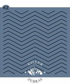 Killer Zebras Chevron Pinstripes KZ Stencil Stencils