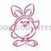 Cookie Countess Chick In Bunny Costume DWC/PYO Stencil Stencils