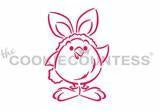 Cookie Countess Chick In Bunny Costume DWC/PYO Stencil Stencils